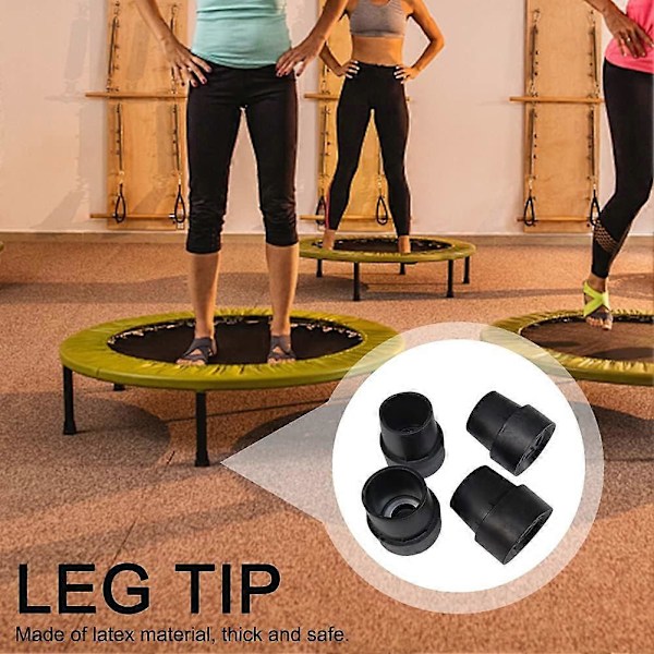 Udskiftnings Mini Trampolin Ben Hætte Tips 10 stk Trampolin Gummi Fod Cover Latex Solid Skridsikker Fod Pad LGL