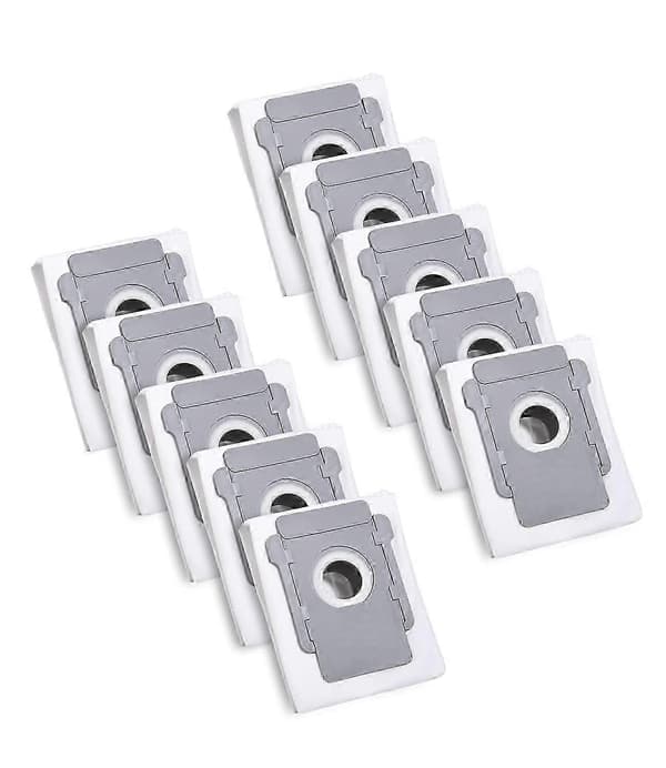 10 støvsugerposer til iRobot Roomba i7 i7+ i3 i3+ i4 i4+ i6 i6+ j7 j7+ i8 i8+S9 S9+ E5 E6 E7 Clean Base, tilbehørsudskiftning SZRH A-DS (LGL) 5 5
