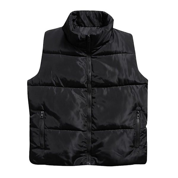 Sliktaa Lett Vattert Ermeløs Jakke for Menn LGL Black XL