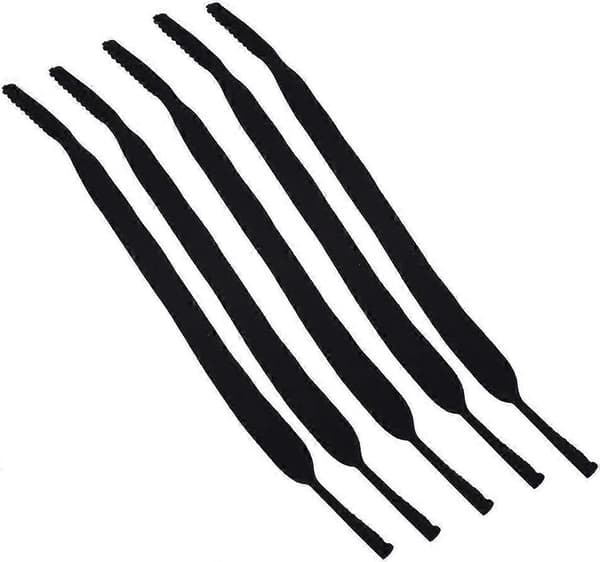 Glasögonbågar, elastiska band för glasögon, elastiska band för glasögon, elastiska band för glasögon (5 st/förpackning) (LGL)