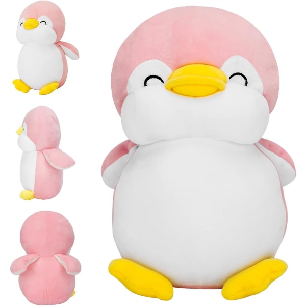 Plushies Penguin Kosedyr Leke, Fat Penguin Plysj Dukke Gutt Jente Kjæreste Valentinsdag Gave Søt Pude (rosa, 13in)