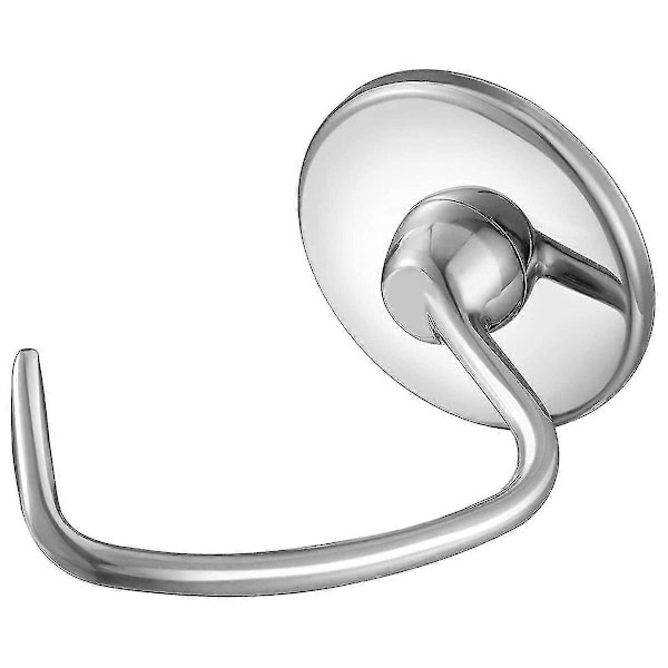 Ruostumattomasta teräksestä valmistettu taikinakoukku KitchenAid 4.5-5 Quart Tilt Head -yleiskoneeseen, varaosat leipäkoukut LGL Silver