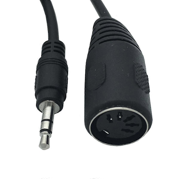 2-pakning Type-A MIDI til 3,5 mm Adapter 20 tommer Kabel, Audio Line LGL Black