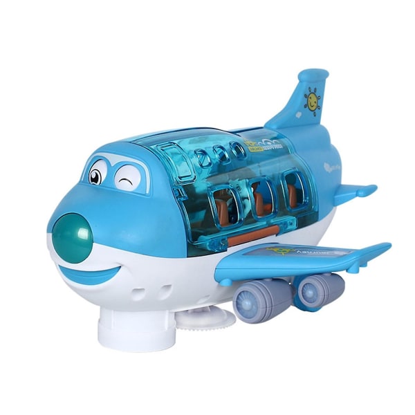 360 roterande elektriskt leksaksplan, flygplansleksaker för barn 3-12 år gamla, toddler presenter Ny[GL] Blue