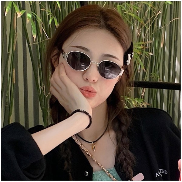 2023 Nya mode Arc de Triomphe Retro Oval Ram Sunglasses