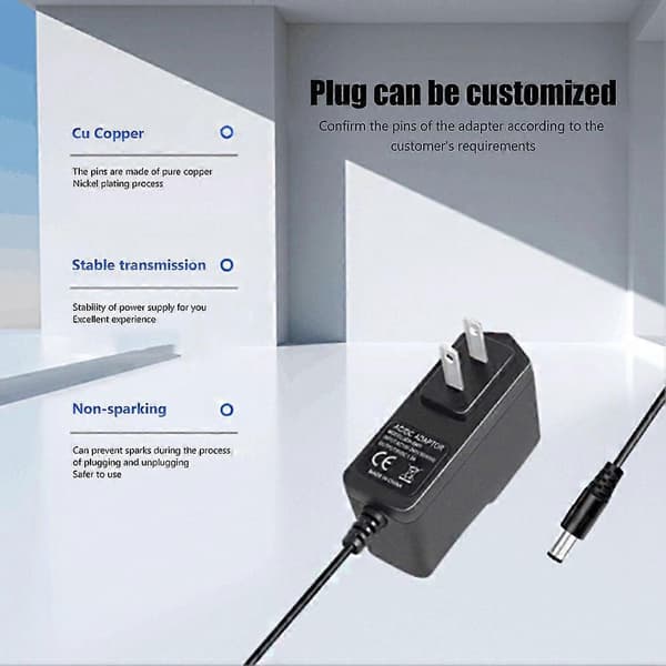 5V 2A DC Strømforsyningsadapter Udgangsstik AC Oplader (LGL) As shown