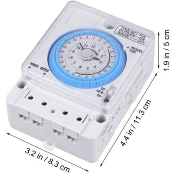12V AC/DC Mekanisk kökstimer (bärbar) (LGL)