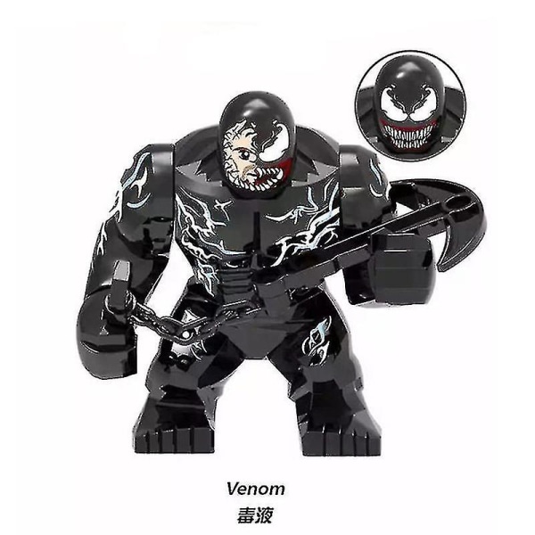 6 kpl Venom Big Minifigures Rakennuspalikat Lelut Setti Toimintahahmot Korkea Laatu[GL]