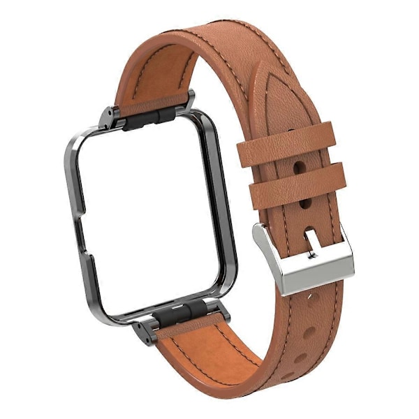 Læder Urrem til Xiaomi Mi Watch Lite / Redmi Watch til Xiaomi Mi Watch Lite / Redmi Watch LGL Brown