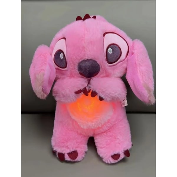 Soothing Stitch Plushies, Angst Relief Stitch, Rytmisk Åndedrætsbevægelse for Børn og Voksne Sovende Blue