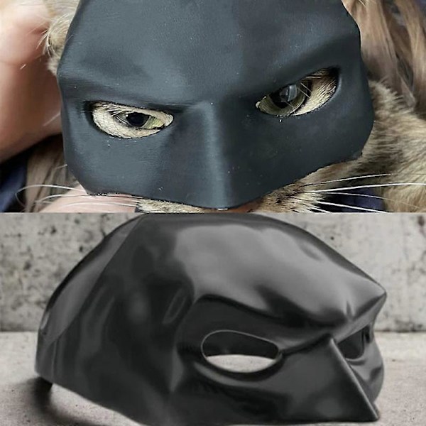 Halloween Söta Husdjurskläder Bat Cat Mask Kostym Cosplay Ny Cool Hero Räddar Världen Fest