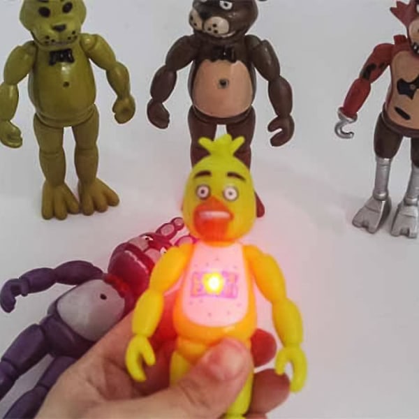 5 st/set Five Nights At Freddys Actionfigurer Leksaker Samling Barn Julklapp As shown