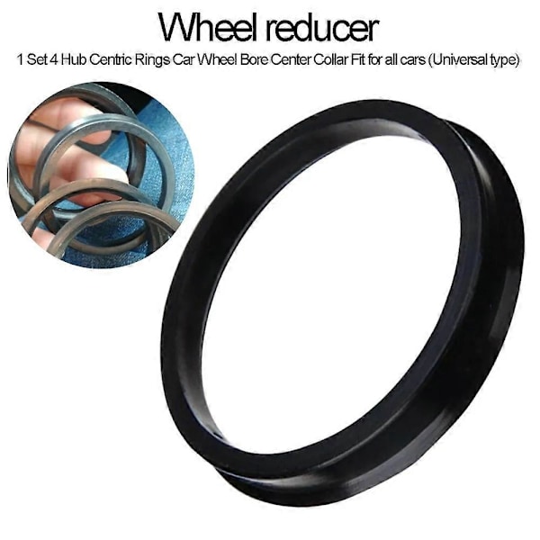 AUTCOAT 4 st/set Automotive Bil Plast Hjulnav Centreringsringar Center Hubringar Borrning 73.1-57.1 66.6-57.1 LGL 67.1-56.6