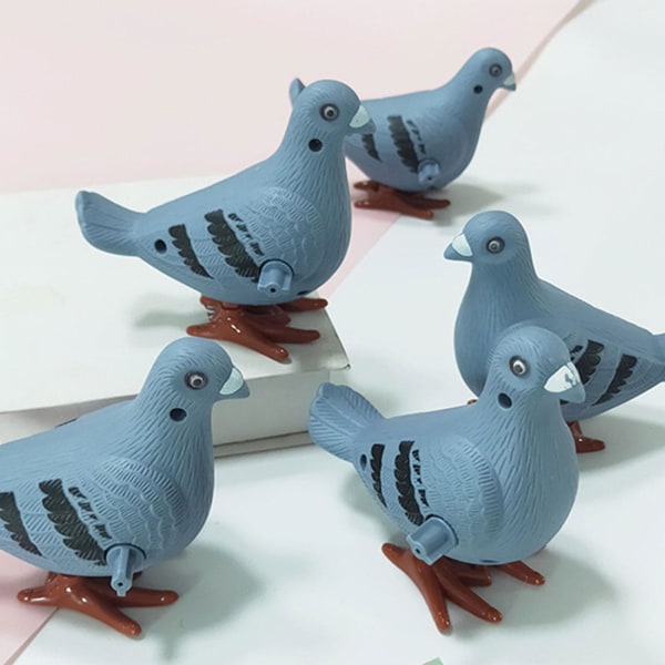 Spring Pigeon Legetøj Oprulningsstatue Interaktivt legetøj til hjemmets pubber Ornament[GL]