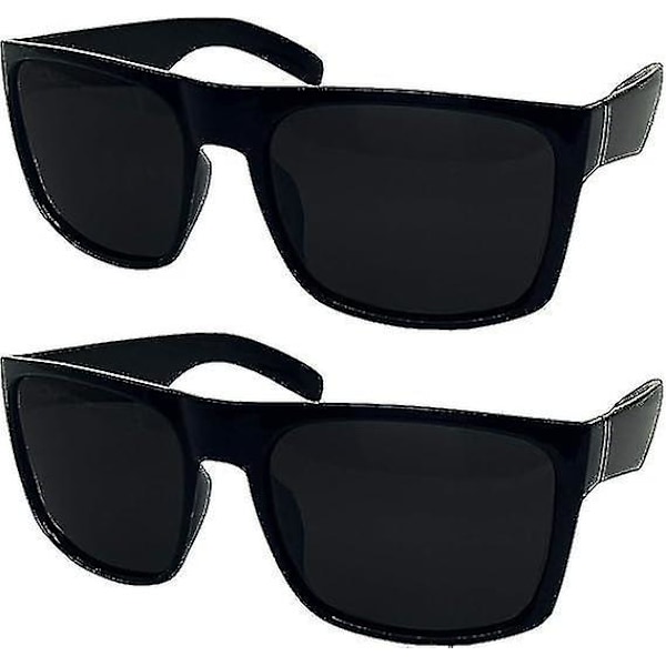 2 Pack Xl Polarized Men's Big Wide Frame Sunglasses - Large Head Fit [LGL]