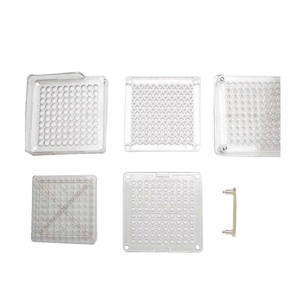 Akryl Transparent Kapsel Fyllningsbricka 0 100 Håls Kapsel Fyllare Kapsel Fyllningsmaskin Manuell C LGL Transparent