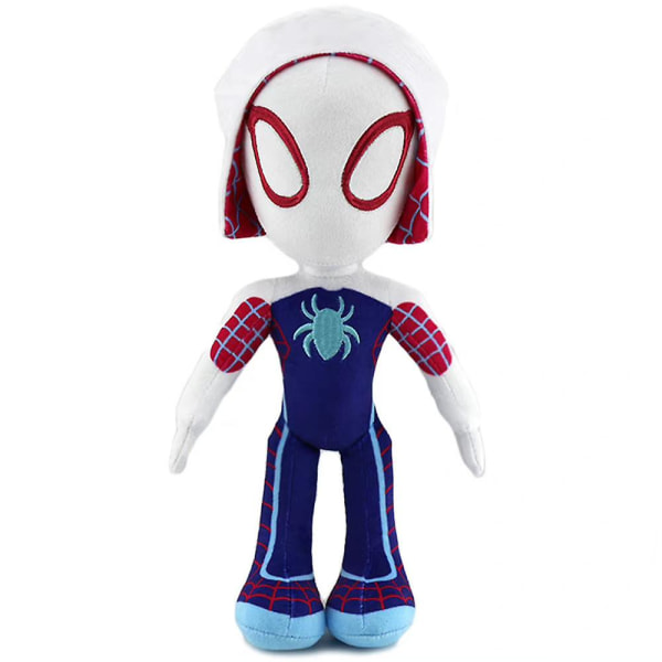 33 cm Spiderman plysj leketøy superhelt utstoppet dukke for barn gutter jente halloween julegave White