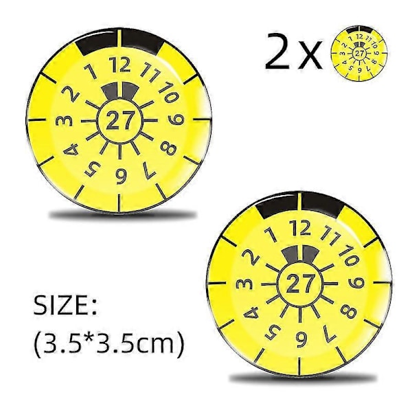 2 stk. 3D gel sticker nummerplade forsegling badge, TUV plade mærkater -GSLA LGL 27