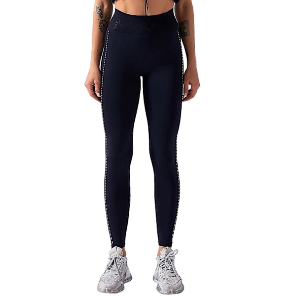 Hurtigtørkende yogaklær for kvinner, treningstights, yogabukser LGL Black L