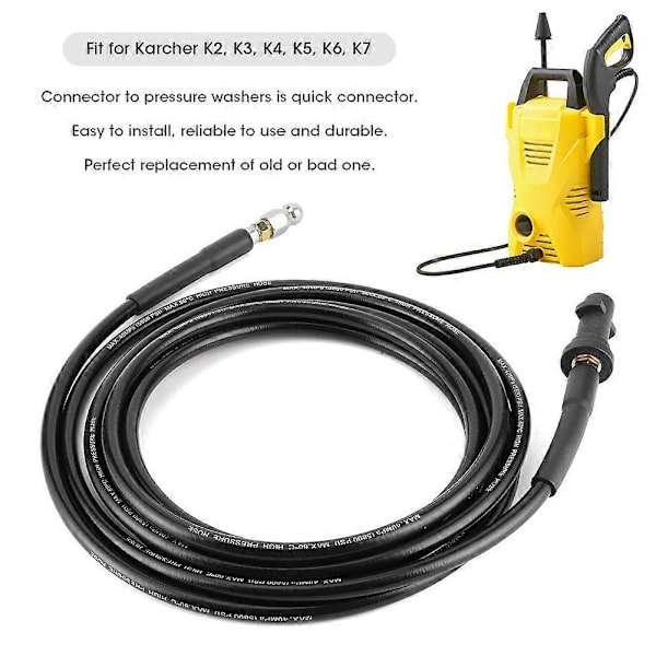 Painepesurin viemärin, auton puhdistusvesiletku, putki sopii Karcher K -sarjaan 6m/19.69ft LGL