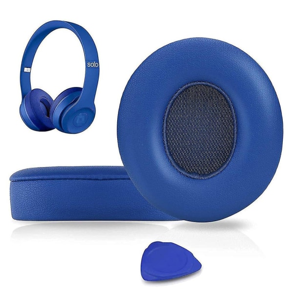 1 par utbytesöronkuddar passar för Beats Studio 2 & Studio 3 trådlösa hörlurar Blue