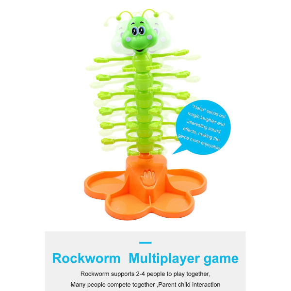 Nyhet Pussel Caterpillar Swing Toy Giggle Wiggle-spel Lämpligt för barn Multicolor