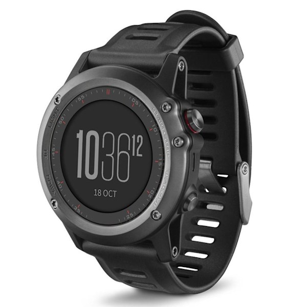 INF Rannekoru Garmin Fenix 3 HR/6X GPS/5X Sapphire/Descent MK1 -kelloon (LGL) Svart