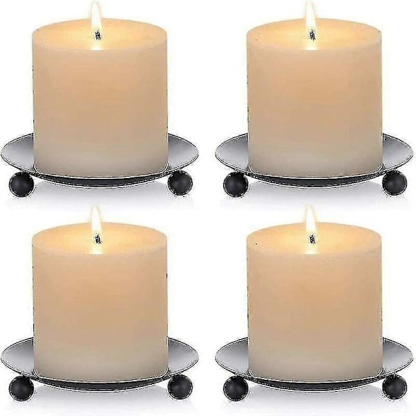 4 stk. Lysestaker, Lysestaker i tinn for hjemmebryllupsdekorasjoner Qucyy Gift LGL