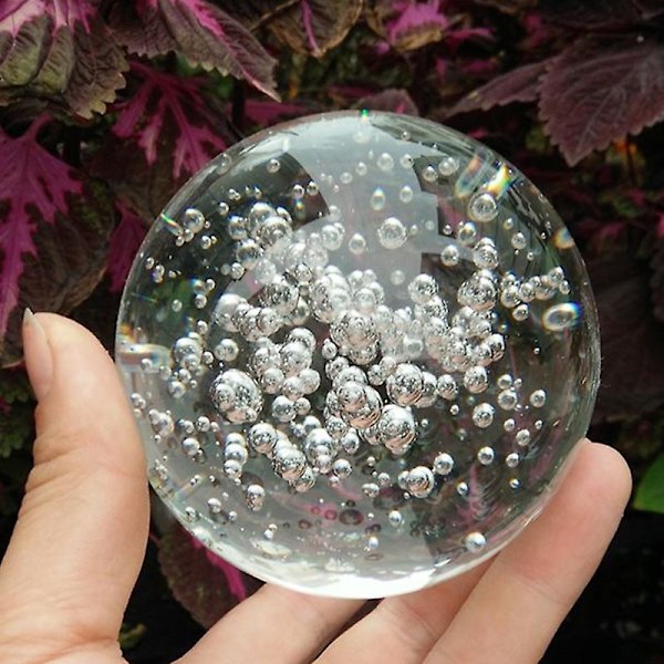 Transparenta bubblor sfär faux kristallglaskula hemmakontor prydnad dekor [LGL] 30mm
