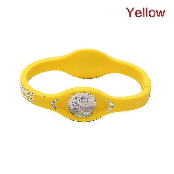 Power Balance Energi Helse Armbånd For Sport Håndleddsbånd Ion Silikonbånd Gave LGL Yellow