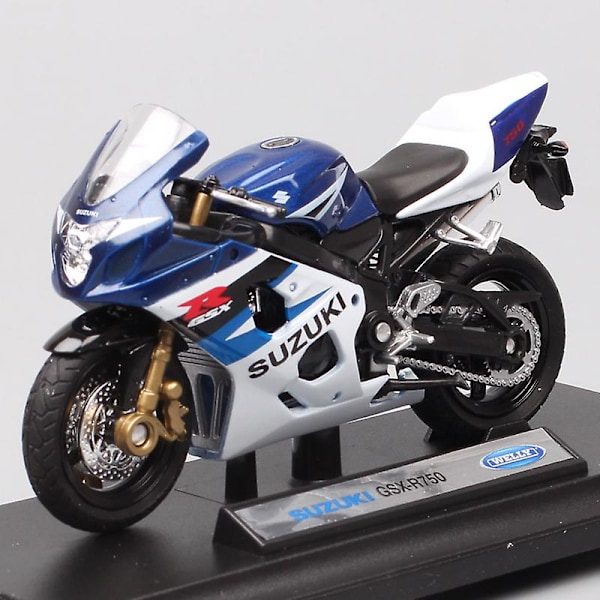 Børns 1:18 skala Mini Suzuki Gsx-r750 Gixxer 750 Sport Moto Bike modeller Diecasts & Legetøjsbiler Motorcykel Replikaer[GL] SUZUKI GSXR750