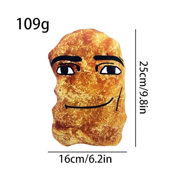 Kycklingnugget Meme Plyschleksaker Rolig Stor Block Plyschkudde Söta Nuggets Gosedjur LGL C