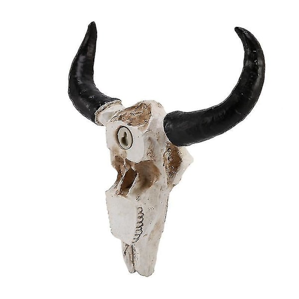 Hartsi Longhorn Lehmän Pää Seinäkoriste 3d Eläin Veistos Hahmot Käsityöt Sarvet Koriste [LGL]