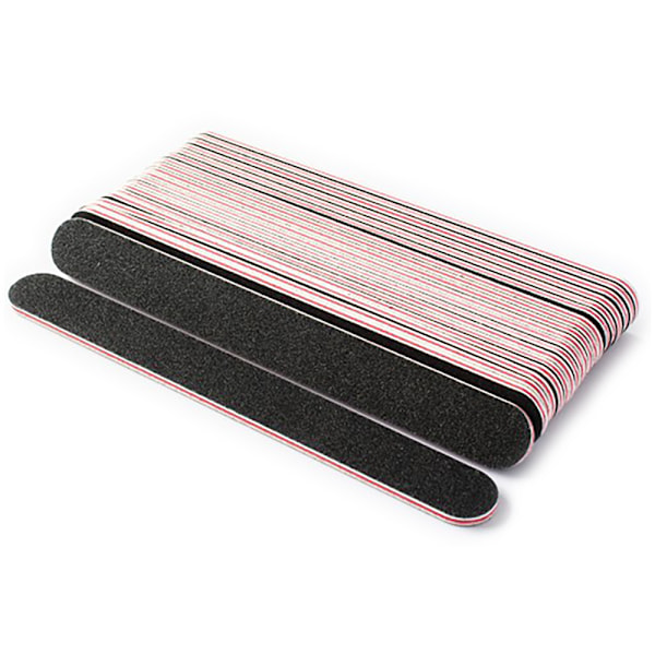10 st dubbelsidiga raka filar 100/180 - Nagelfilar (LGL)