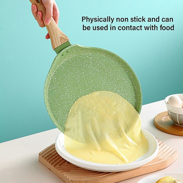 Non-stick pannkakspanna, platt pannkakspanna med schweizisk granitbeläggning LGL