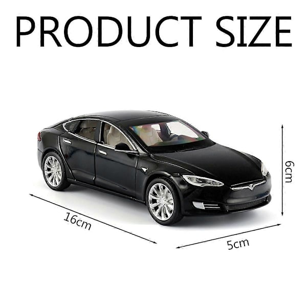 Tesla Model S 100d Støbt Modelbil Legetøj (LGL)