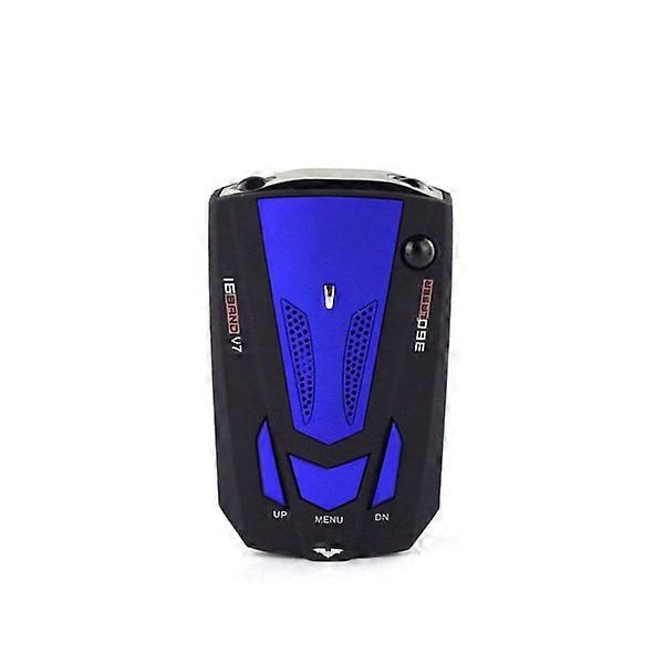360 asteen auton 16 kaistan V7 GPS nopeusvalvonta tutkanilmaisin äänihälytys laser LED LGL Blue