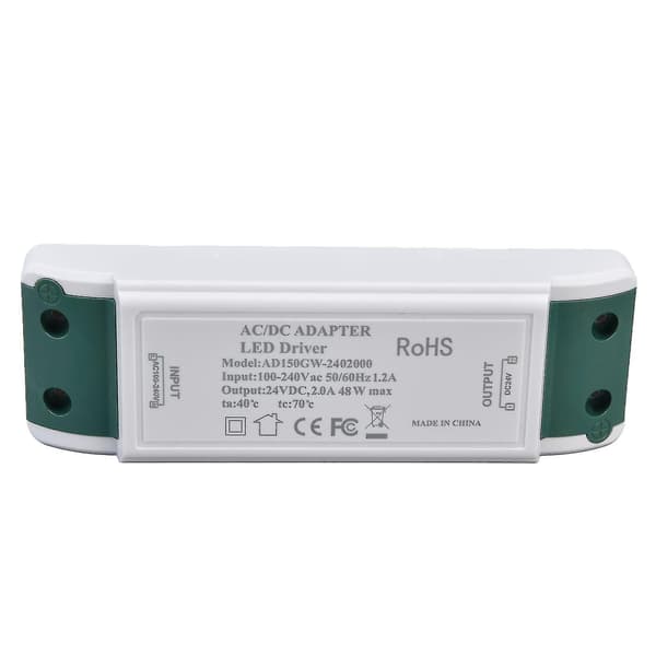 LED Transformator 24V DC 2A 48W Konstant Strøm LED Strømforsyning Driver For Hjem Og Kontor AC100-240V (LGL)