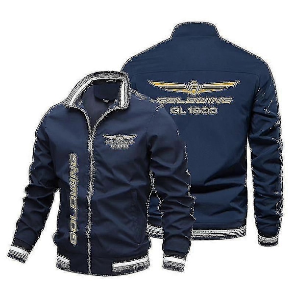 Herrejakker Vindjakker Herre 2021 Ny Honda Gold Wing Printede Jakker Herre Dame Vindjakker Mode Udendørs Motorcykel Bas LGL 4XL Ivory