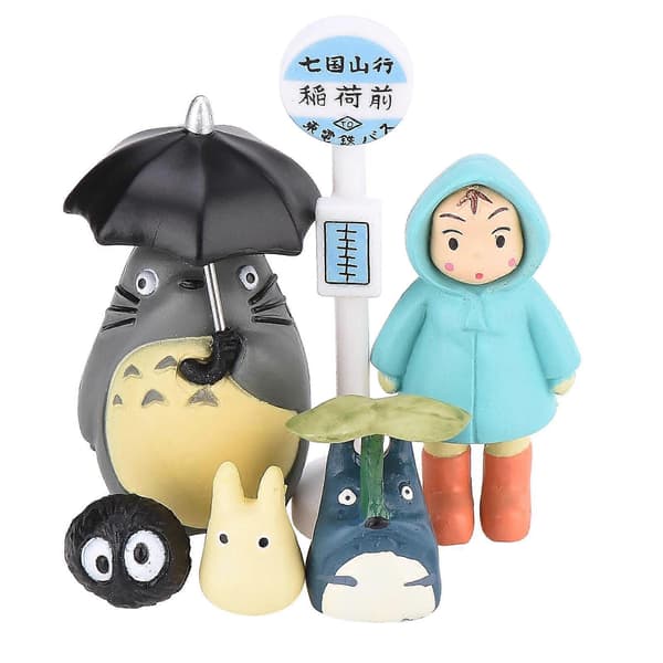 Totoro Busstoppested og Mikrolandskabsfigurer (LGL)