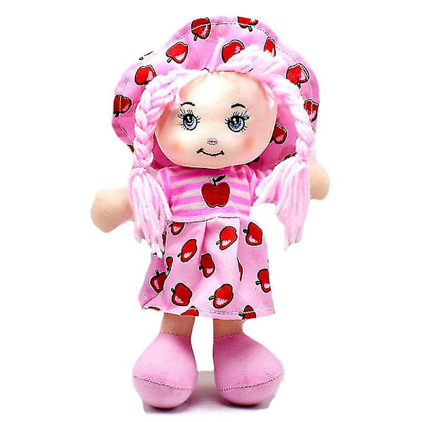 Sød Ragdoll Pink Orange Med Hat Og Frugt Tøj Dukke Pige Gave Apple doll pink