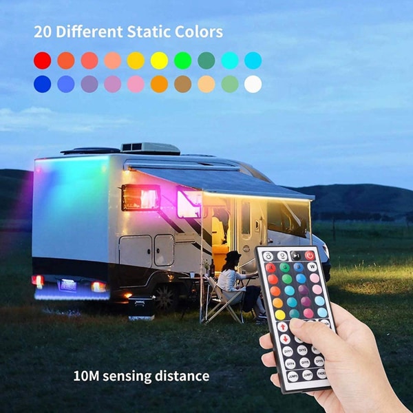 DC12V RGB LED-kontroller + 44-knappers fjernkontroll RGB-kontrollboks IR-lysstripe-kontroller for 2835 5050 RGB-lysstripe [LGL]