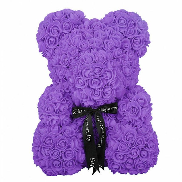 25cm Vaahtomuoviruusu Karhu Romanttinen Kukka Karhu Ystävänpäiväksi Syntymäpäiväksi Häihin ja Vuosipäiviin LGL Purple