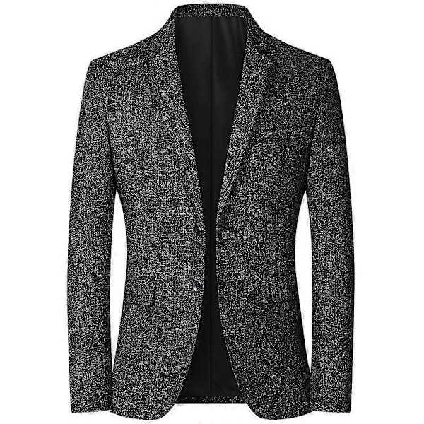 Herrkläder Stilren Formell Kostym Herr Kostym Affär Kontor Bröllop Kostym Topp Jacka Kavajer LGL black XL