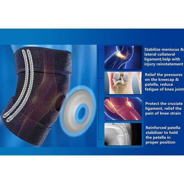 Justerbart knästöd, ergonomisk design, röd, XXL（FMY）