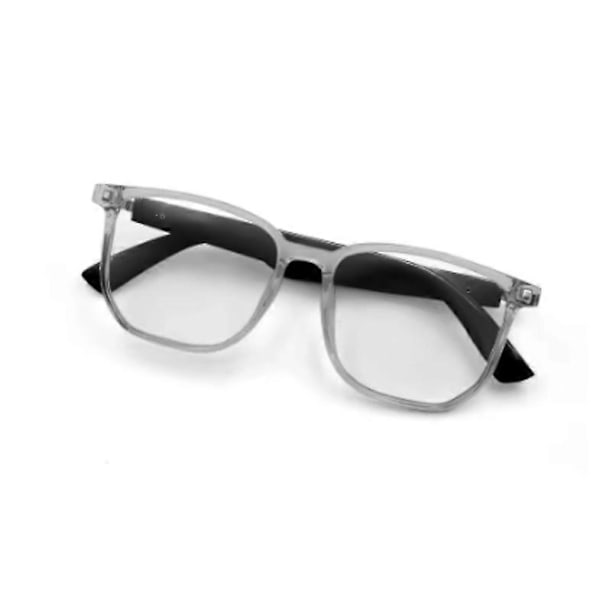 Euvelle Bluetooth Glasögon, Smarta Glasögon med AI, Smarta Glasögon för Män & Kvinnor LGL Grey