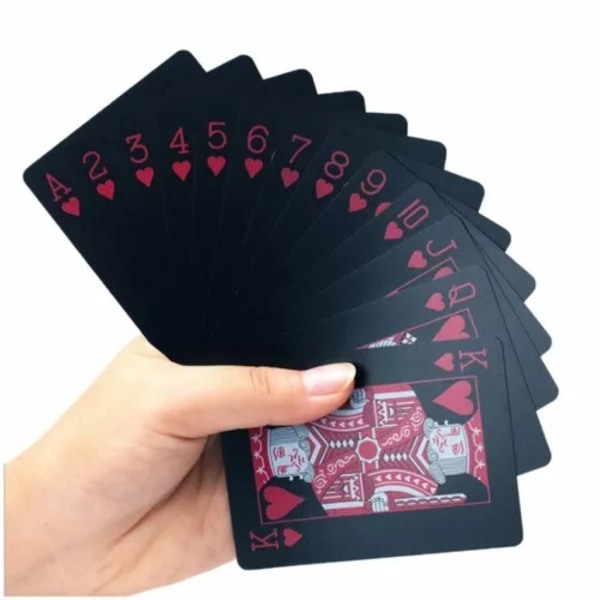 Kortlek - Pokerstorlek, Svart (LGL)