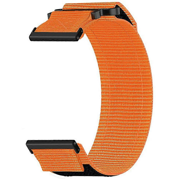 24mm nailoninen ranneke Suunto 9/7/Spartan Sport Wrist HR Baro Loop -kiinnityshihnalle - Harmaa LGL Multicolor Orange