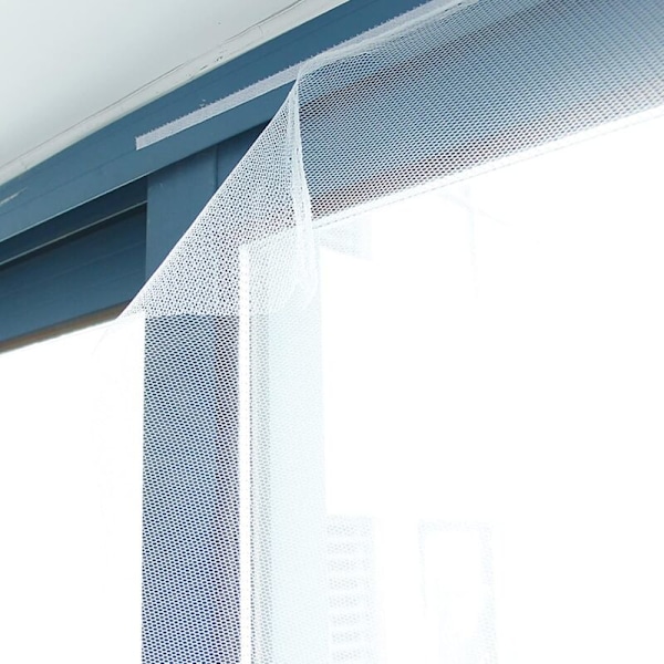 Myggnät för fönster 2-pack 150x200cm Myggnät för fönster självhäftande justerbart insektsnät (vit) (LGL)