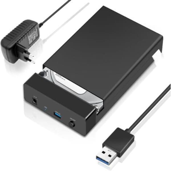 USB 3.0 SATA HDD-dokkingstasjon for 2,5\" og 3,5\" SATA-harddisker/SSD-er (LGL)